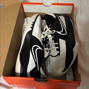 Nike Precision VI Black and White Shoes